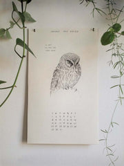 2012 calender - birds & bunnies 8.5 x 14"